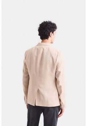 Blazer Yaqui En Lino Para Hombre Silueta Semi Ajustada Blazer Yaqui En Lino Para Hombre Silueta Semi Ajustada Crema S VÉLEZ