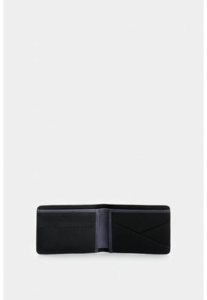 Billetera Oasis De Cuero Para Hombre Detalle Contraste Billetera Oasis De Cuero Para Hombre Detalle Contraste Negro VÉLEZ