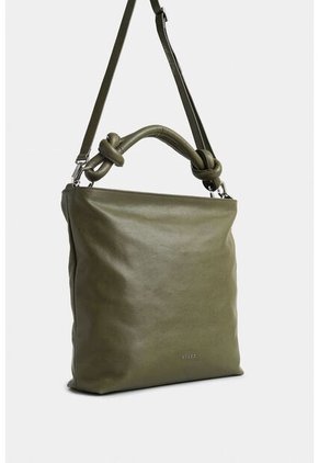 Shopping Alba De Cuero Para Mujer Detalle Anudado Shopping Alba De Cuero Para Mujer Detalle Anudado Verde Vélez