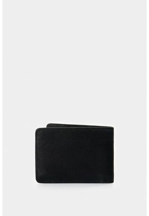 Billetera Oasis De Cuero Para Hombre Detalle Contraste Billetera Oasis De Cuero Para Hombre Detalle Contraste Negro VÉLEZ