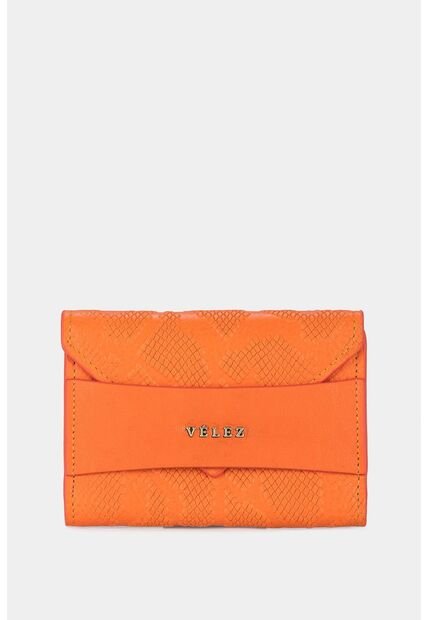 Porta Tarjetas De Cuero Porta Tarjetas De Cuero Naranja VÉLEZ
