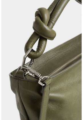 Shopping Alba De Cuero Para Mujer Detalle Anudado Shopping Alba De Cuero Para Mujer Detalle Anudado Verde Vélez