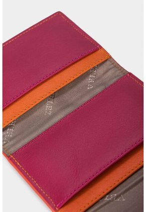 Porta Tarjetas De Cuero Porta Tarjetas De Cuero Naranja VÉLEZ