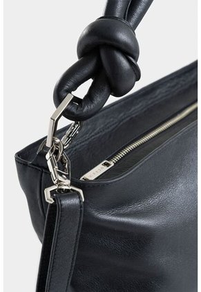 Shopping Alba De Cuero Para Mujer Detalle Anudado Shopping Alba De Cuero Para Mujer Detalle Anudado Negro Vélez