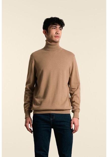 Sweater Cuello Tortuga Tejido Para Hombre Sweater Cuello Tortuga Tejido Para Hombre Arena L Vélez