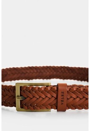 Cinturón Unifaz Trenzado De Cuero Para Hombre Atlas Cinturón Unifaz Trenzado De Cuero Para Hombre Atlas Terracota 40 VÉLEZ