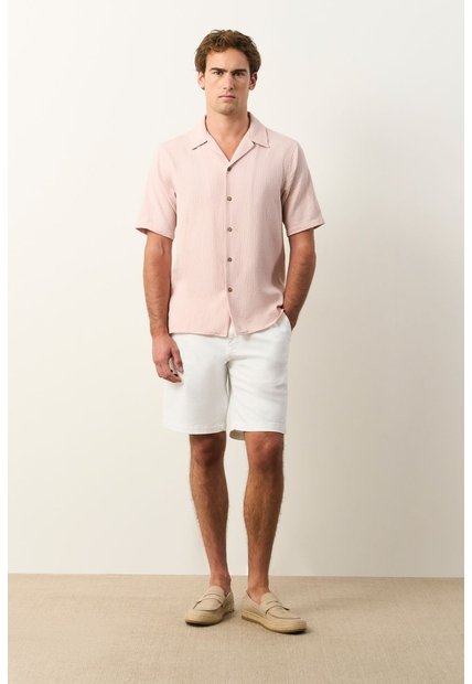 Camisa Costero De Manga Corta Para Hombre Camisa Costero De Manga Corta Para Hombre Rosado M VÉLEZ