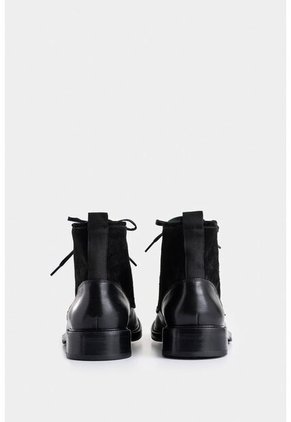 Botas Solar De Cuero Para Hombre Combinación De Texturas Botas Solar De Cuero Para Hombre Combinación De Texturas Negro 46 VÉLEZ