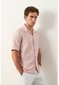 Camisa Costero De Manga Corta Para Hombre Camisa Costero De Manga Corta Para Hombre Rosado M VÉLEZ de Vélez