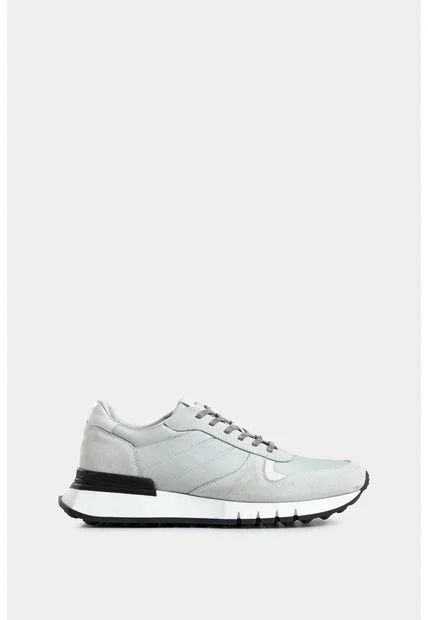 Tenis Azahar De Cuero Gamuza Y Lona Para Hombre Silueta Deportiva Tenis Azahar De Cuero Gamuza Y Lona Para Hombre Silueta Deportiva Blanco 43 VÉLEZ