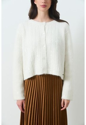 Cardigan Tejido Para Mujer Aurelia Cardigan Tejido Para Mujer Aurelia Crema S VÉLEZ