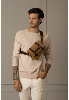 Riñonera Casual De Cuero Vintage Riñonera Casual De Cuero Vintage Miel VÉLEZ
