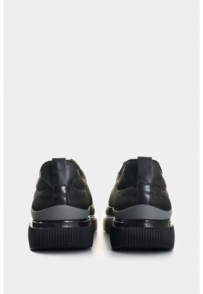 Tenis De Cuero Liso Y Textil Para Hombre Scrap Tenis De Cuero Liso Y Textil Para Hombre Scrap Negro 44 VÉLEZ