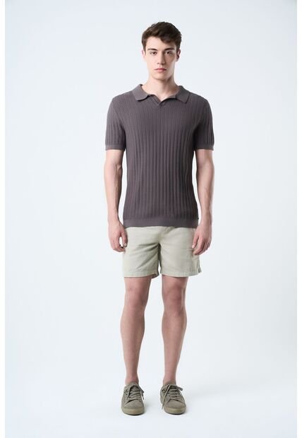 Bermuda Marfil En Lino Para Hombre Silueta Amplia Bermuda Marfil En Lino Para Hombre Silueta Amplia Arena 36 VÉLEZ