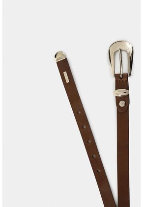 Cinturón Unifaz Mallorca De Cuero Tipo Folia Para Mujer Puntera Metálica Cinturón Unifaz Mallorca De Cuero Tipo Folia Para Mujer Puntera Metálica Bronce M VÉLEZ