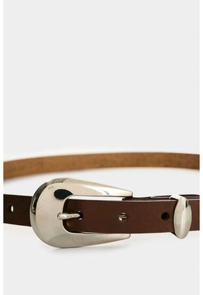 Cinturón Unifaz Mallorca De Cuero Tipo Folia Para Mujer Puntera Metálica Cinturón Unifaz Mallorca De Cuero Tipo Folia Para Mujer Puntera Metálica Bronce M VÉLEZ