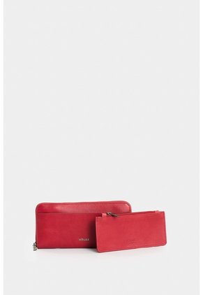Billetera Porta Chequera De Cuero Para Mujer Esmeralda Billetera Porta Chequera De Cuero Para Mujer Esmeralda Rojo VÉLEZ