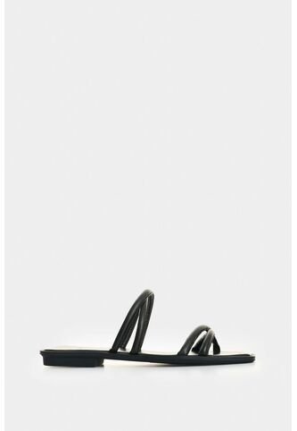 Sandalia Plana En Cuero Para Mujer Miski Sandalia Plana En Cuero Para Mujer Miski Negro 39 VÉLEZ Vélez