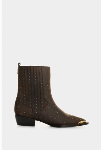 Botines Caña Baja De Cuero Para Mujer Kiwa Botines Caña Baja De Cuero Para Mujer Kiwa Cafe 40 VÉLEZ Vélez