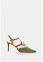 Tacones Cerrados En Cuero Con Taches Para Mujer Tikal Tacones Cerrados En Cuero Con Taches Para Mujer Tikal Verde Oliva 34 VÉLEZ de Vélez