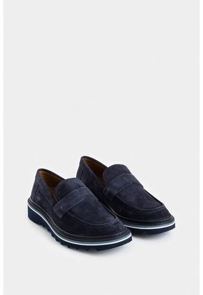 Mocasines Alessio De Cuero Gamuzado Para Hombre Antifaz Mocasines Alessio De Cuero Gamuzado Para Hombre Antifaz Azul Oscuro 39 VÉLEZ