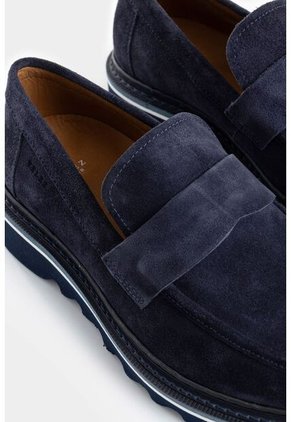 Mocasines Alessio De Cuero Gamuzado Para Hombre Antifaz Mocasines Alessio De Cuero Gamuzado Para Hombre Antifaz Azul Oscuro 39 VÉLEZ