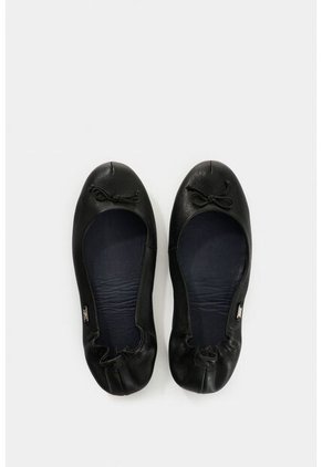 Baleta De Cuero Para Mujer Orión Baleta De Cuero Para Mujer Orión Negro 39 VÉLEZ