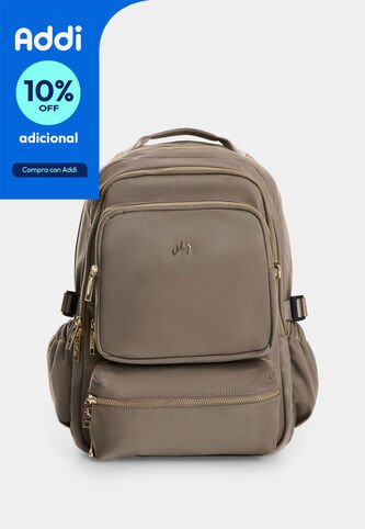 Morral Tamar En Lona Para Mujer Multifuncional Morral Tamar En Lona Para Mujer Multifuncional Gris VÉLEZ Vélez
