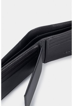 Billetera Draco De Cuero Para Hombre Mezcla De Texturas Billetera Draco De Cuero Para Hombre Mezcla De Texturas Negro VÉLEZ