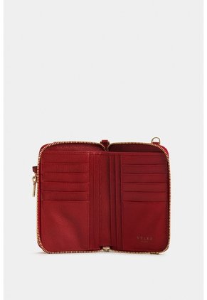 Porta Chequera Ibiza De Cuero Para Mujer Cargadera Removible Porta Chequera Ibiza De Cuero Para Mujer Cargadera Removible Rojo VÉLEZ