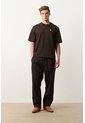 Camiseta Oversized En Algodón Para Hombre Camiseta Oversized En Algodón Para Hombre Cafe XS VÉLEZ de Vélez