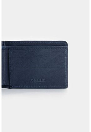Billetera De Cuero Para Hombre Ray Billetera De Cuero Para Hombre Ray Azul Oscuro VÉLEZ