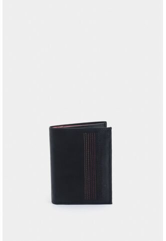 Billetera De Cuero Creta Vertical Negro Billetera De Cuero Creta Vertical Negro VÉLEZ Vélez