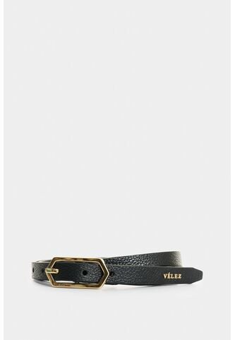 Cinturón Unifaz De Cuero Para Mujer Aura Cinturón Unifaz De Cuero Para Mujer Aura Negro M VÉLEZ Vélez