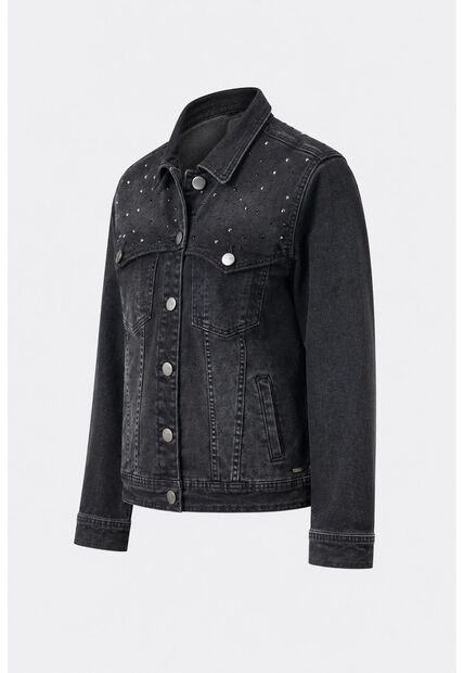 Chaqueta En Denim Para Mujer Western Chaqueta En Denim Para Mujer Western Negro XXL VÉLEZ