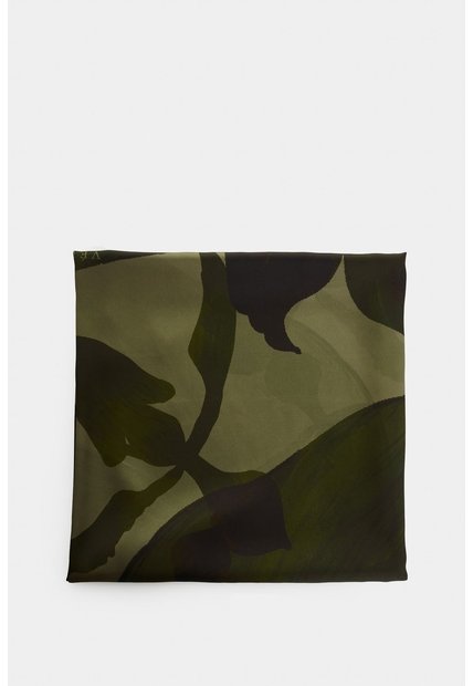 Pañuelo Grande Estampado Para Mujer Icaro Pañuelo Grande Estampado Para Mujer Icaro Verde Oliva XS VÉLEZ