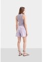 Short Ciboria De Cuero Gamuza Para Mujer Tiro Alto Short Ciboria De Cuero Gamuza Para Mujer Tiro Alto Lila 10 VÉLEZ de Vélez