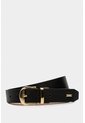 Cinturón Doble Faz Fraile De Cuero Para Mujer Caimán Reversible Negro Cinturón Doble Faz Fraile De Cuero Para Mujer Caimán Reversible Negro S VÉLEZ de Vélez