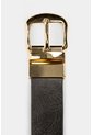 Cinturón Doble Faz Fraile De Cuero Para Mujer Caimán Reversible Negro Cinturón Doble Faz Fraile De Cuero Para Mujer Caimán Reversible Negro S VÉLEZ de Vélez