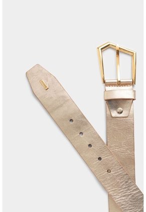 Fajón Unifaz De Cuero Folia Para Mujer Hebilla Asimétrica Fajón Unifaz De Cuero Folia Para Mujer Hebilla Asimétrica Dorado L Vélez