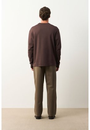 Camiseta Tejida Manga Larga Para Hombre Sabina Camiseta Tejida Manga Larga Para Hombre Sabina Cafe S VÉLEZ