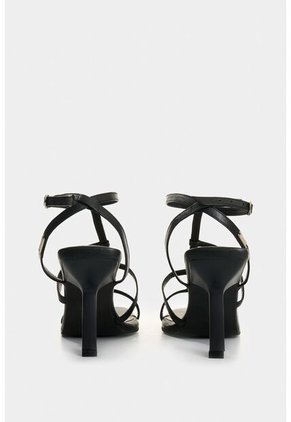 Sandalia Tacón De Cuero Para Mujer Moon Sandalia Tacón De Cuero Para Mujer Moon Negro 34 VÉLEZ