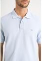 Polo Para Hombre Semi Fit Detalle Jacquard Polo Para Hombre Semi Fit Detalle Jacquard Azul Claro S VÉLEZ de Vélez