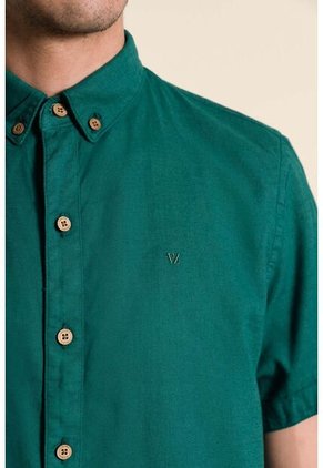 Camisa Manga Corta Para Hombre Silueta Semi Ajustada Camisa Manga Corta Para Hombre Silueta Semi Ajustada Azul Aguamarina M Vélez