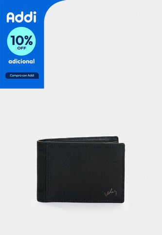Billetera De Cuero Con Detalle Grabado Para Hombre Lira Billetera De Cuero Con Detalle Grabado Para Hombre Lira Negro VÉLEZ Vélez