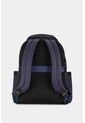 Morral San Patricio De Cuero Y Lona Para Hombre Aplique Metálico Morral San Patricio De Cuero Y Lona Para Hombre Aplique Metálico Azul Oscuro VÉLEZ de Vélez