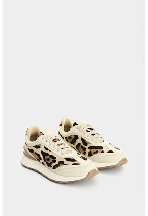 Tenis De Cuero Pelo Con Animal Print Para Mujer Elios Tenis De Cuero Pelo Con Animal Print Para Mujer Elios Arena 39 VÉLEZ