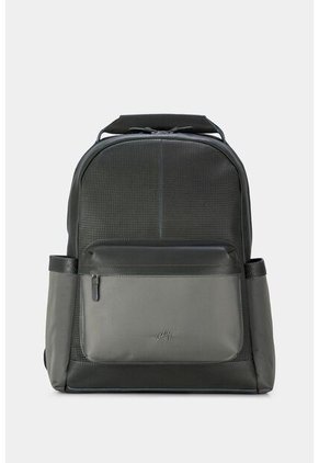 Morral San Patricio De Cuero Y Lona Para Hombre Aplique Metálico Morral San Patricio De Cuero Y Lona Para Hombre Aplique Metálico Verde VÉLEZ