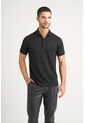 Polo Lucca Manga Corta Para Hombre Texturizada Polo Lucca Manga Corta Para Hombre Texturizada Negro M VÉLEZ de Vélez