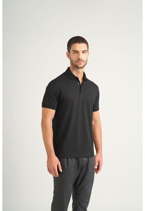 Polo Lucca Manga Corta Para Hombre Texturizada Polo Lucca Manga Corta Para Hombre Texturizada Negro M VÉLEZ
